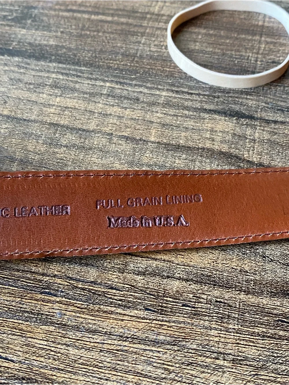 Joseph Abboud Leather Belt, 38”
